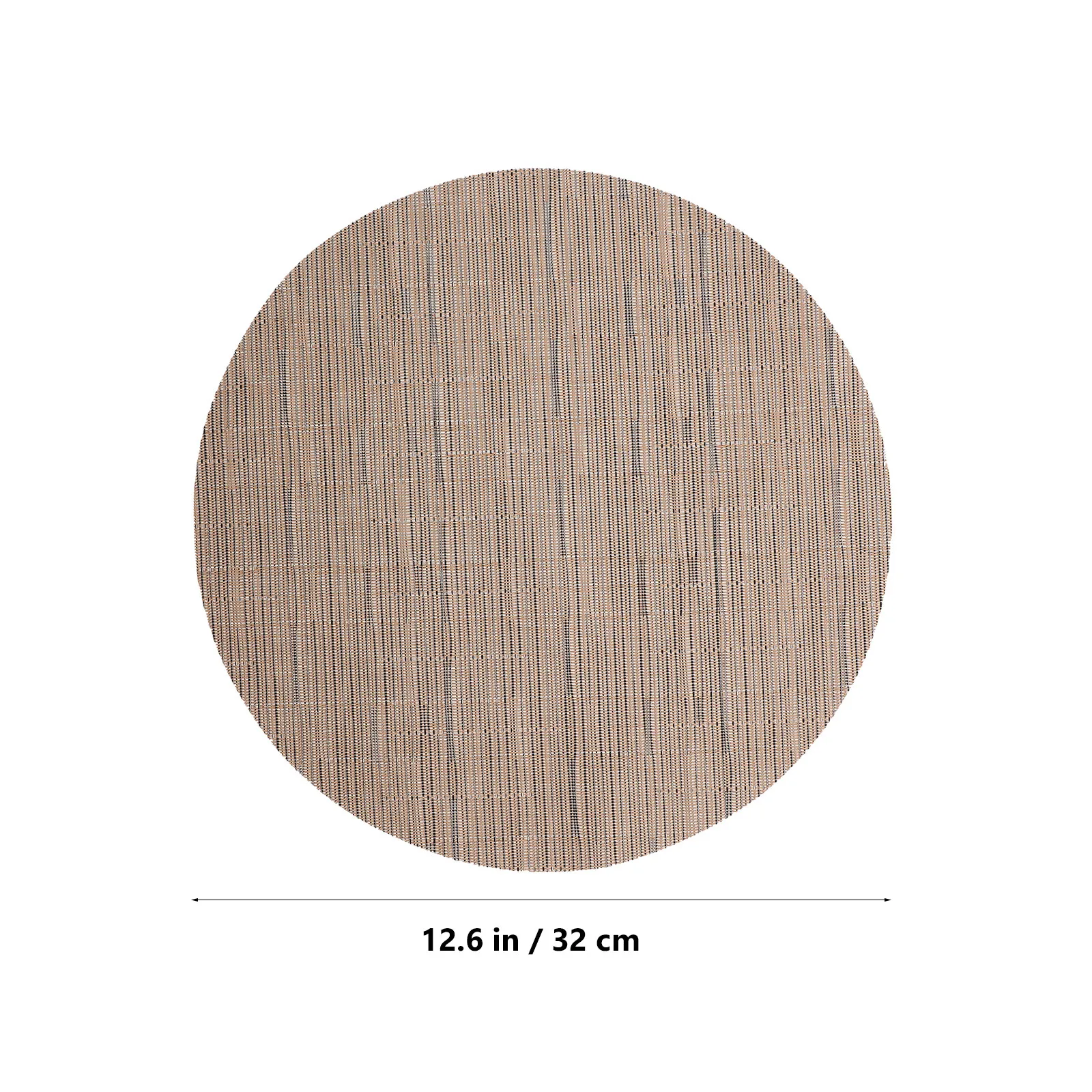 Round Woven Heat Resistant Placemat Table Mat for Kitchen Dining Room Countertop Hot Pan Holder Dish Protector Non Slip Easy view 2