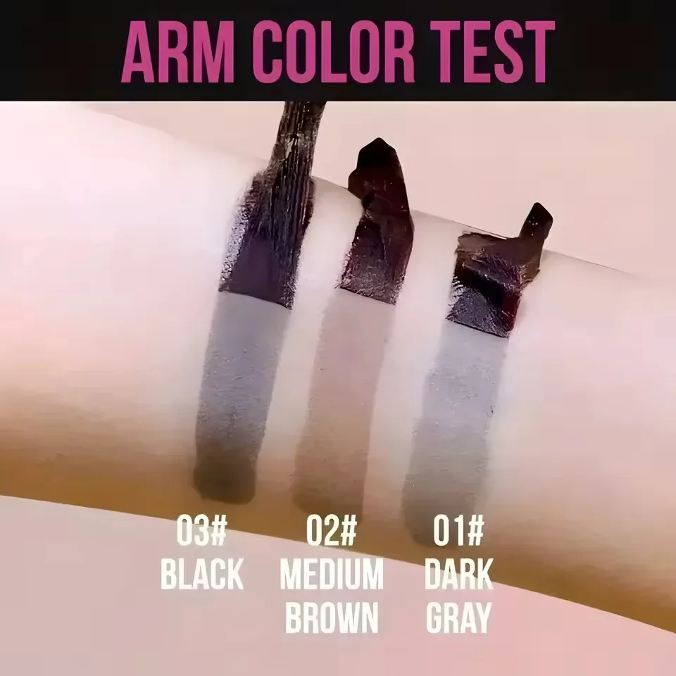 3D Peel-Off Wenkbrauw Gel Tint, Waterdichte Tattoo Cream, Langdurige Kleurstof, Natuurlijke Wenkbrauw Vormgeven, Unisex, Veilig voor alle huidtypes