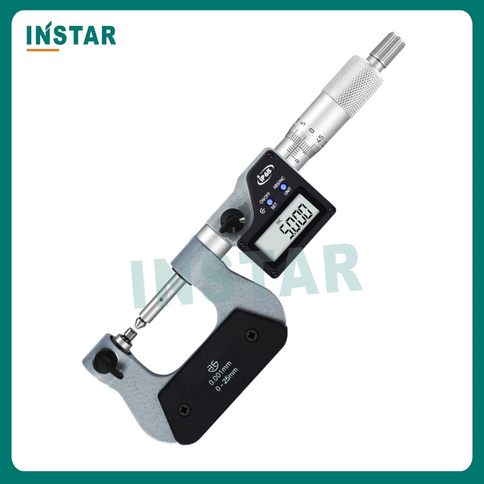 Electronic Screw Thread Micrometer 0-25mm 25-50mm DIN863 Industrial Quality With Anvils 50-75mm 75-100mm Digital Gage 0.001mm