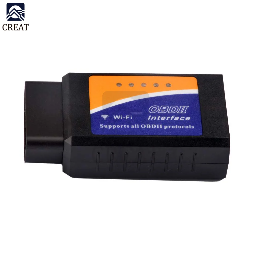 ELM-327 OBD2 Scanner For Car ELM327 WiFi V1.5 Auto Diagnostic Tools ELM 327 V 1.5 Wi-fi Obd 2 Code Reader Scanner For iOS