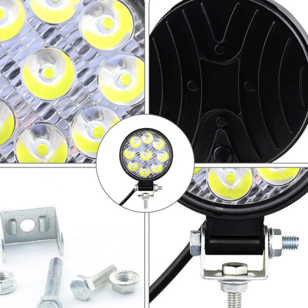 LED Work Light 27W Spot Floodlight Waterproof Explosion Proof for Suv Truck Car High Power Aluminum Alloy LED Work Light