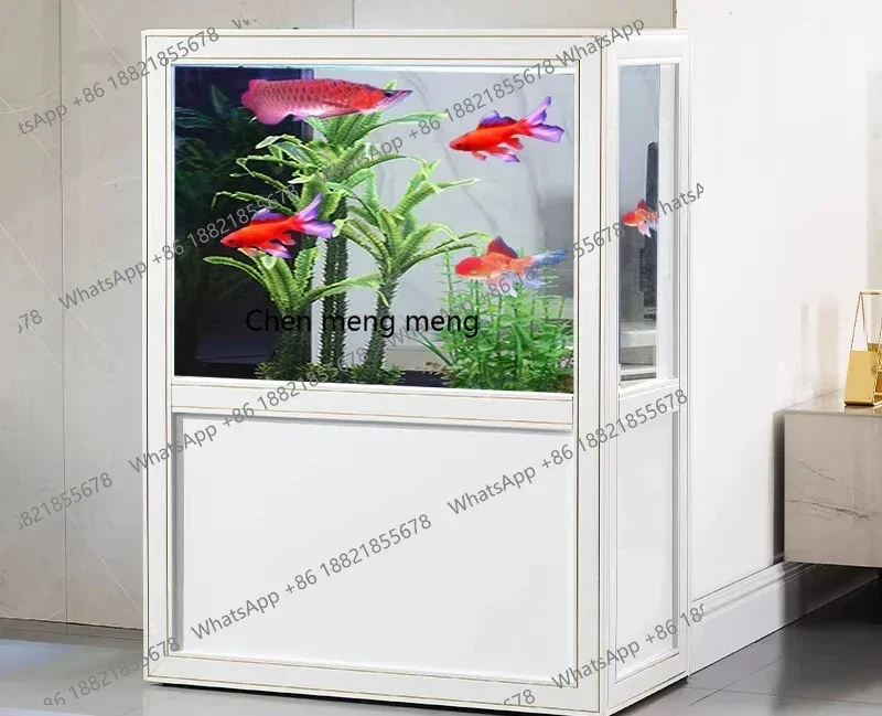 

D182New modern light luxury living room ecological filter lazy, goldfish tank glass aquarium