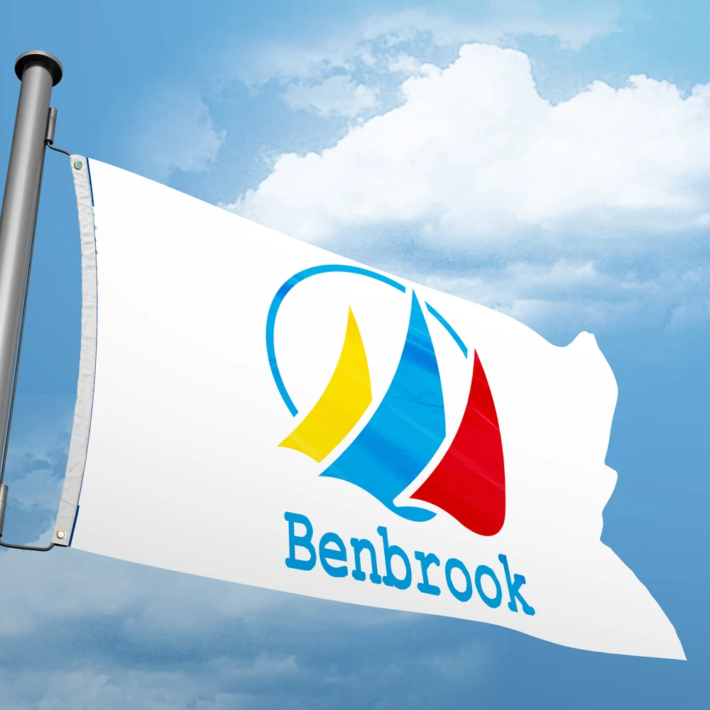 Texas Benbrook Flag 3*5FT 90*150CM USA States City Flags America Custom Decor Banners  Polyester UV Resistance Double Stitched
