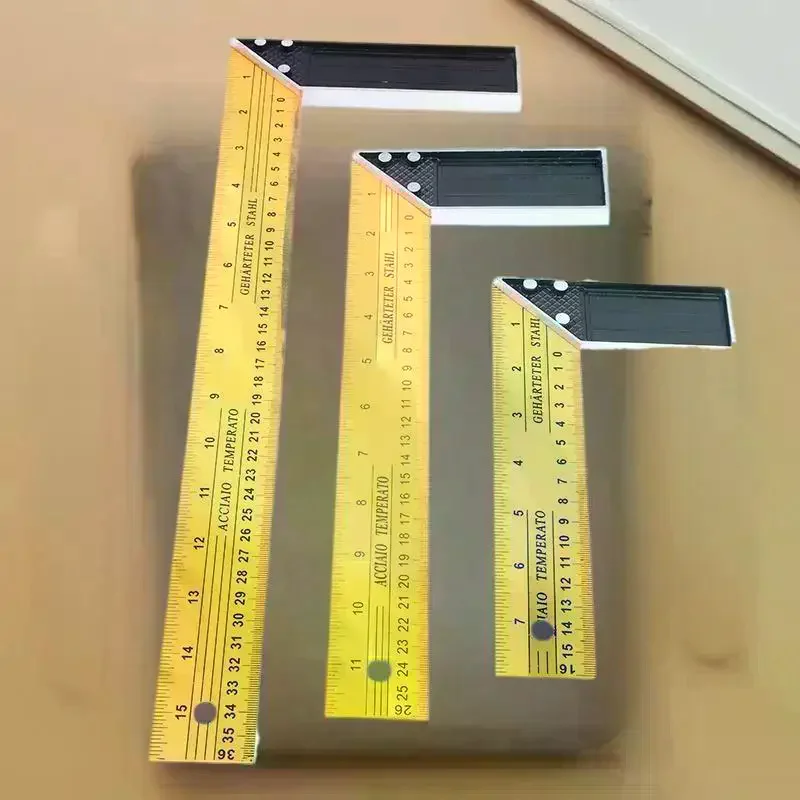 Metal Framing Squares for Woodworking: L-shaped Precision Ruler Multifunctional Tool