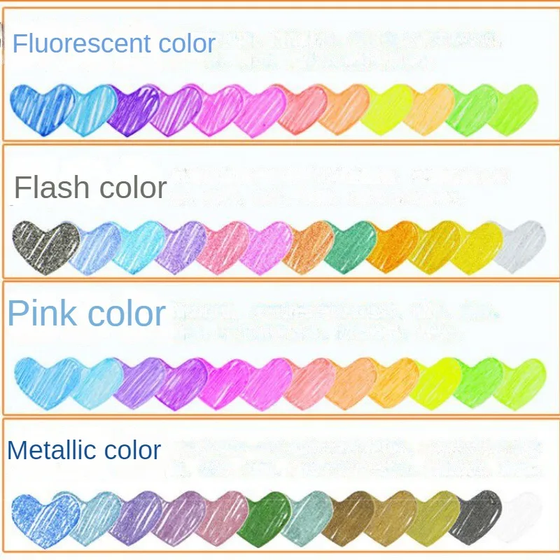 12-100 PCS/Set Multi-color Gel Pen Refills Painting Drawing Glitter Highlighters Pen Art Markers School Office Supplies