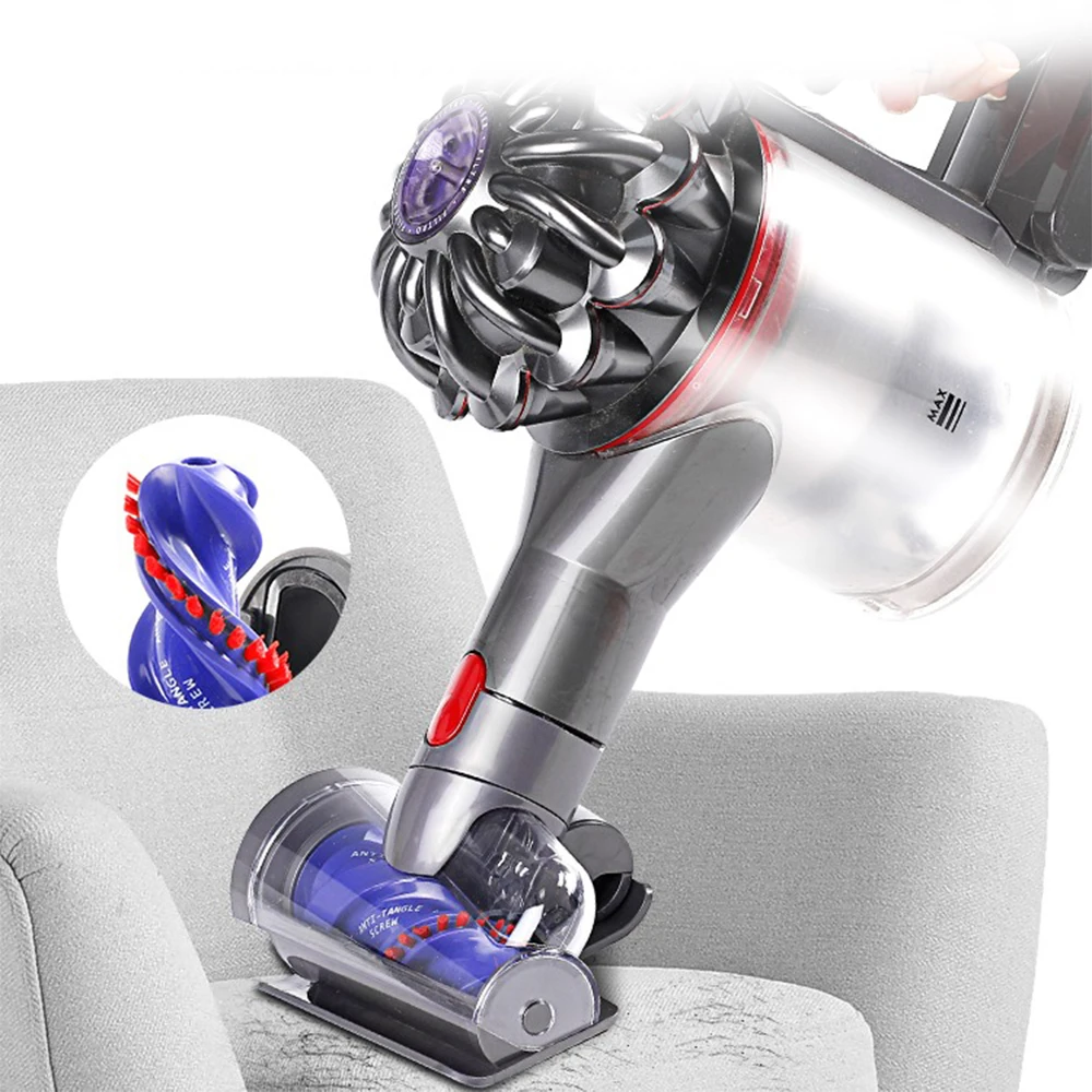 Mini Motorized Brush Head for Dyson V7 V8 V10 V11 V15 Vacuum Cleaner, Pet Hair Cleaning Tool, for Carpeted Stairs,Couch Cushions