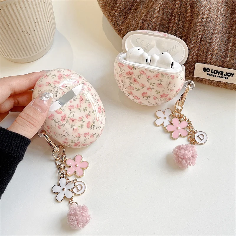 غطاء جديد 7i لهاتف هواوي Freebuds Pro 3 4 غطاء زهور لهاتف Freebuds 5i 6i حافظة لهاتف Freebuds 5 Funda Huawei Earbuds SE 2 Se3