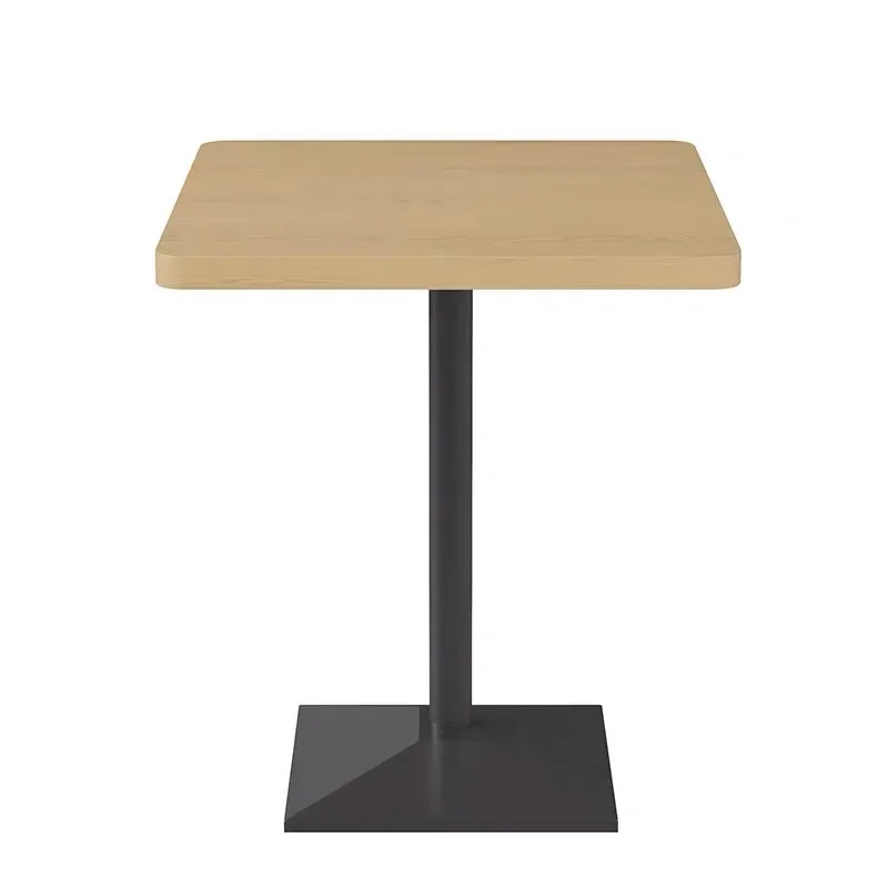 

A Square table custom medium density fiberboard top color restaurant table