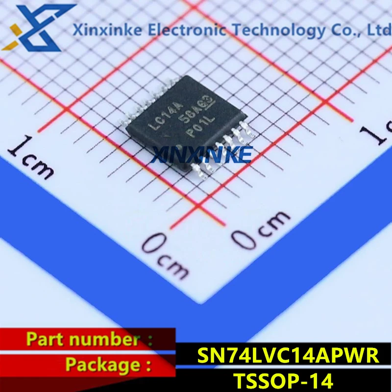 SN74LVC14APWR 74LVC14A Mark: LC14A TSSOP-14 Inverters Hex Schmitt-Trigger Logic ICs Brand New Original