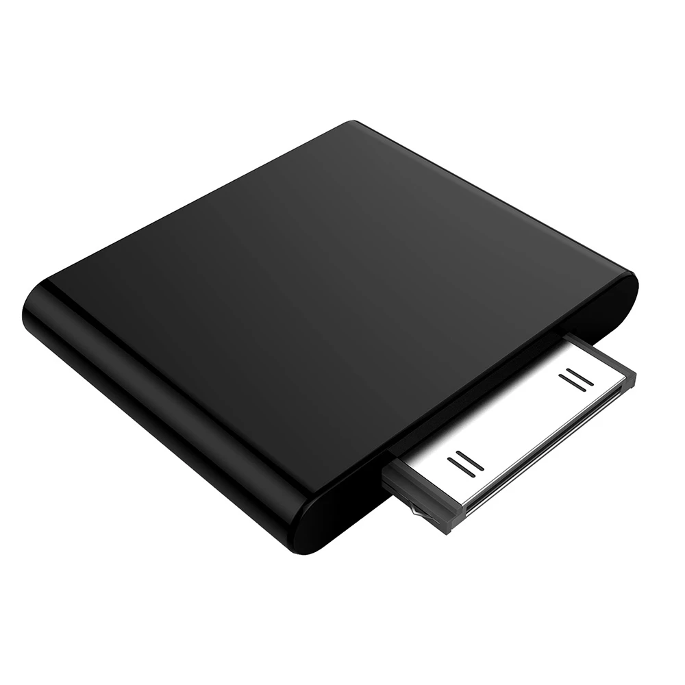 30pin Audio Transmitter Bluetooth-compatible Transmitter Black/White Wireless Bluetooth-compatible Receiver Adapter for Ipod