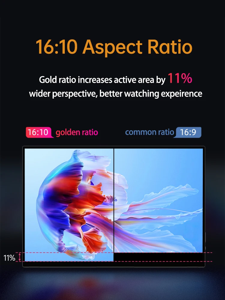Imagem -02 - Monitor Portátil de Jogos Oled 14 4k 16:10 3840x2400p 500nits Compatível com Hdmi Compatível com Ps5 Switch Laptop Macos
