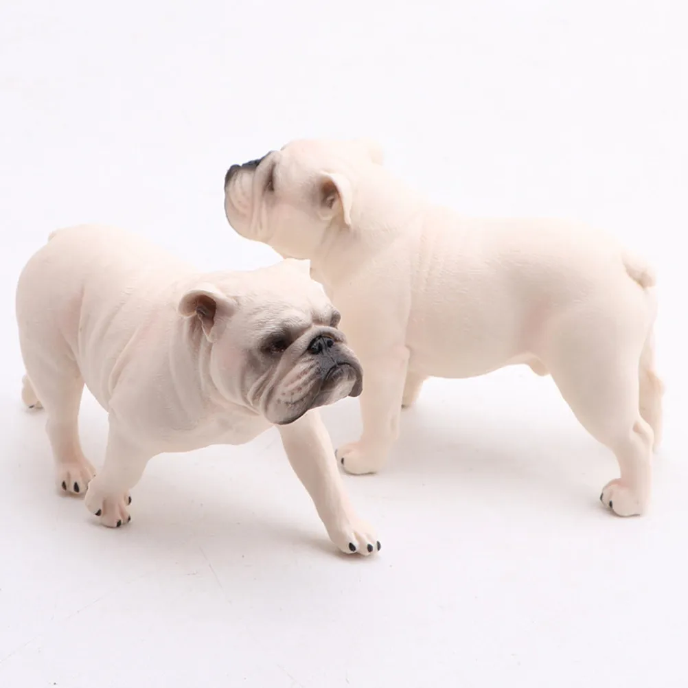 

Миниатюрная фигурка бульдога из цельного материала для декора комнаты, гостиной, шкафа, статуэтка для домашнего интерьера, настольное украшение