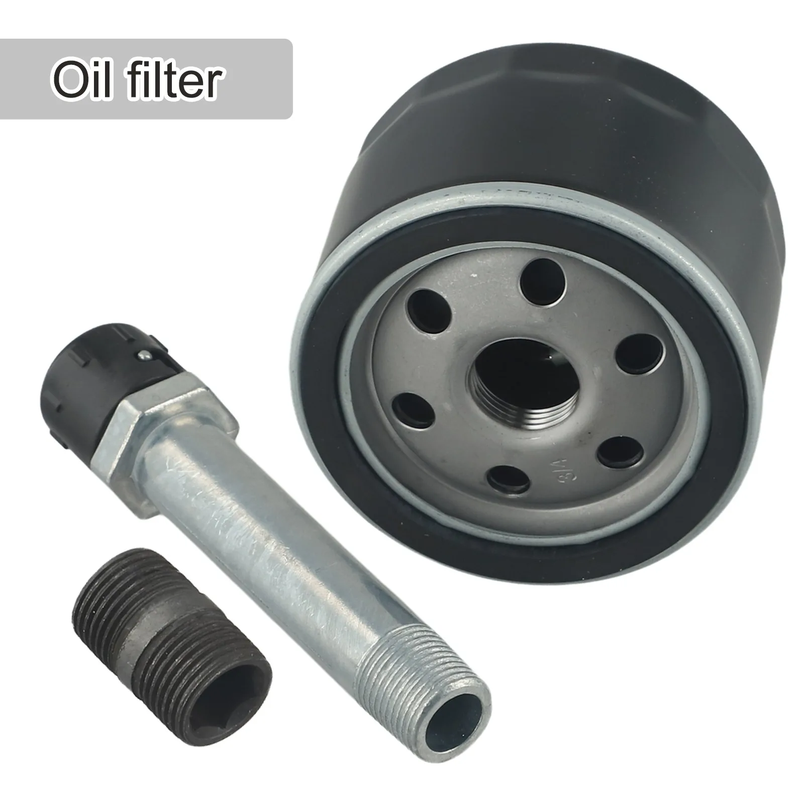 Multi Model Compatible Oil Filter Conversion Kit Featuring AM125424 for Lawn Tractors Including Necessary Adapter and Drain Tool