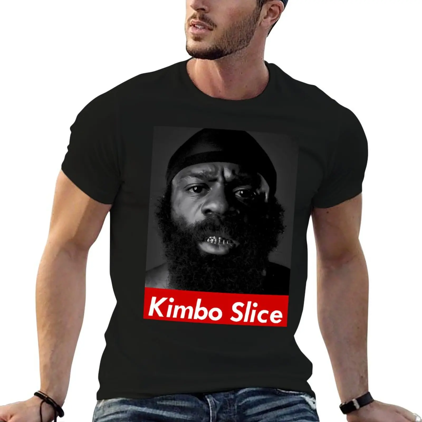 Kimbo Slice T-Shirt t shirt men 100% cotton luxury brand t shirts for man pack white t shirts cotton 100% T-shirt