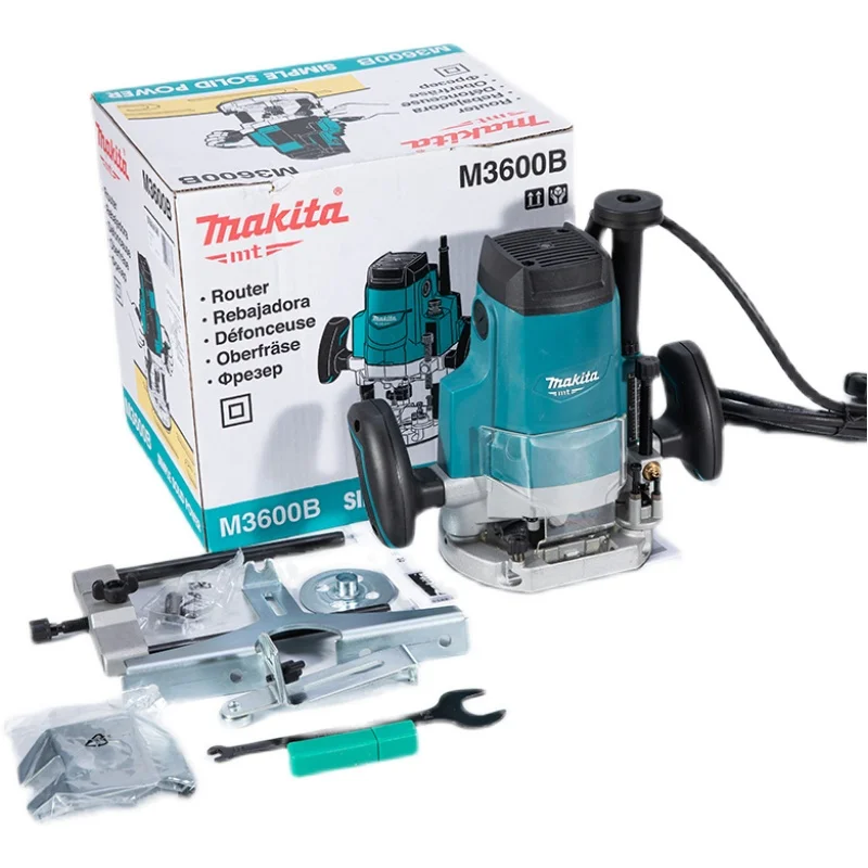 Makita M3600B Router Bakelite 220V Milling Furniture Wood Trimming Machine 1650W Multi-function Flip-chip Slotting Machine