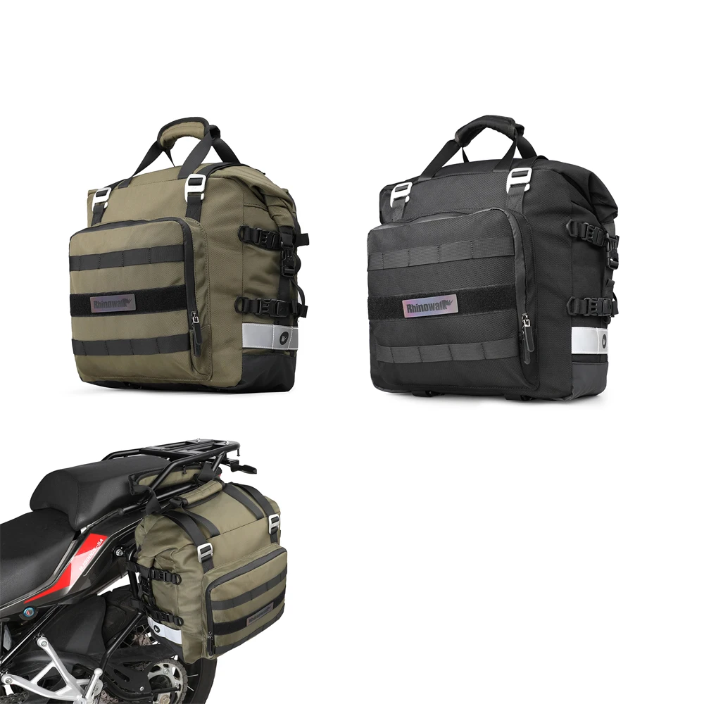 Motorcycle  MultiFunction Rear Seat Bag 10L/20L/30L Waterproof Luggage Pack Tail Multi-Function Bumper Bale Shoulder Bag