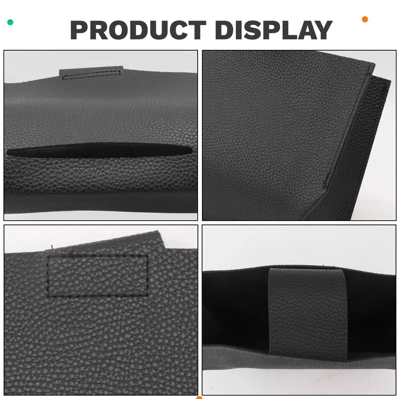 Best-Tissue Box Cover Holder Compatible With Paper Hand Towels,Leather Paper Towel Dispenser For Tabletop,Bathroom,Car,Office