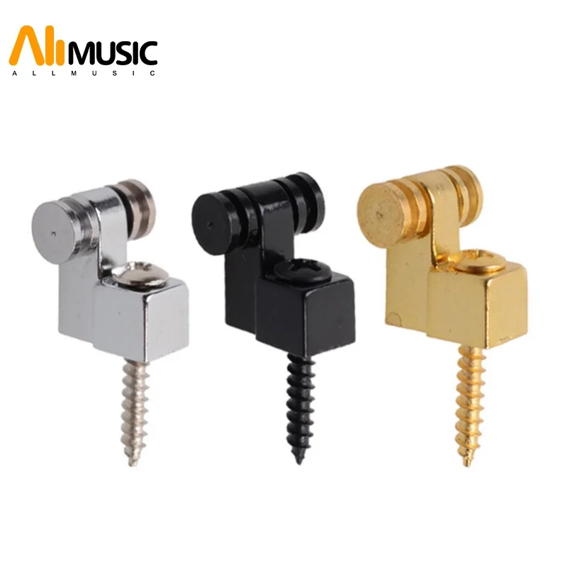 10Pcs 3 Color Roller String Tree Retainer for Electric Guitar Chorme Black Gold