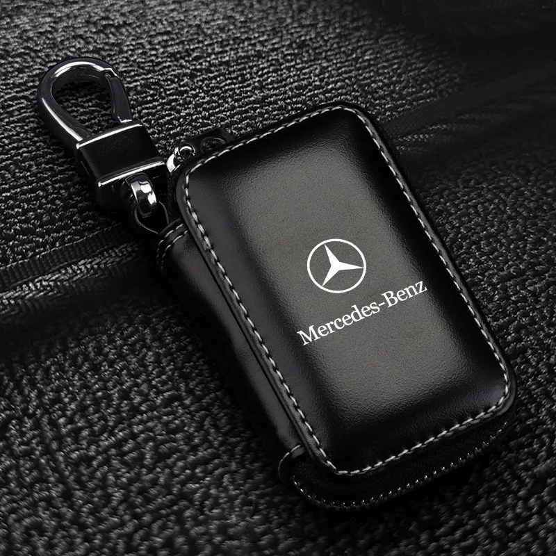 Leather Key Wallet Car Key Bag Multi Function Key Case For Mercedes Benz AMG GLE GLS CLS GLC CLA GLA GLK ML C197 R231 W167 W247