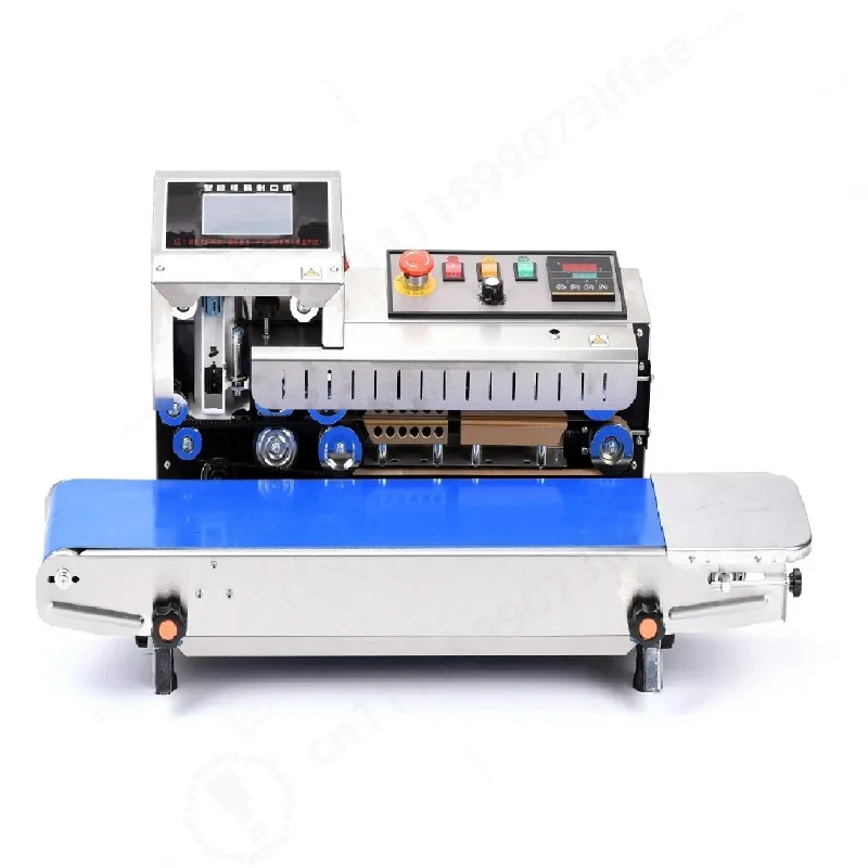 1600 Spray Code Sealing Integrated Machine Automatic Continuous Bag Sealing Machine PE Film Ink Jet Printing Sealer