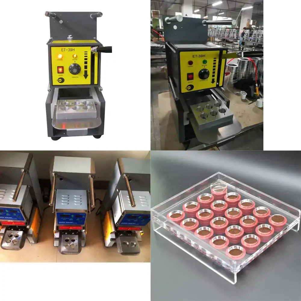 

Малогабаритная ручная машина для запечатывания кофейных капсул с опциями на 6, 4 и 2 отверстия