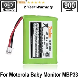 100% 3.6V Ni-MH 900mAh Replacement Battery for Motorola Baby Monitor MBP33 MBP33S MBP33PU MBP36 MBP36S MBP36PU