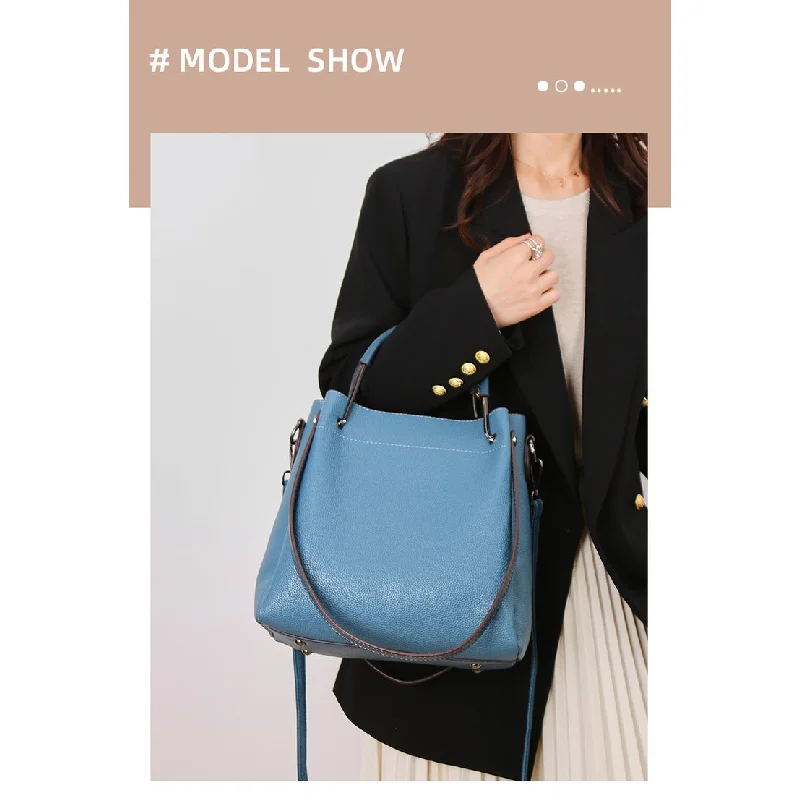 

High-End Ladies Tote Bag Made Of Lotus-Patterned Leather Featuring Trendy Paris Casual Vintage Lightweight Daily Style​