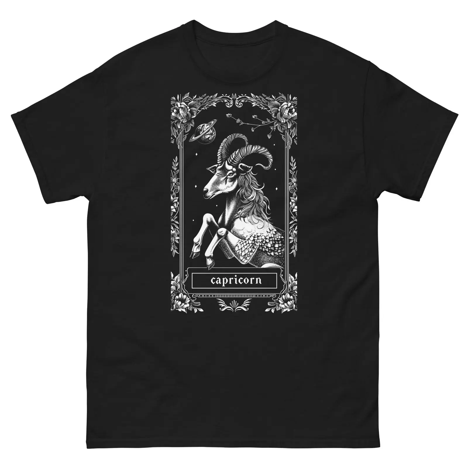 Capricorn Cosmic Astrology Zodiak Tee Esoteric Occult T Shirt