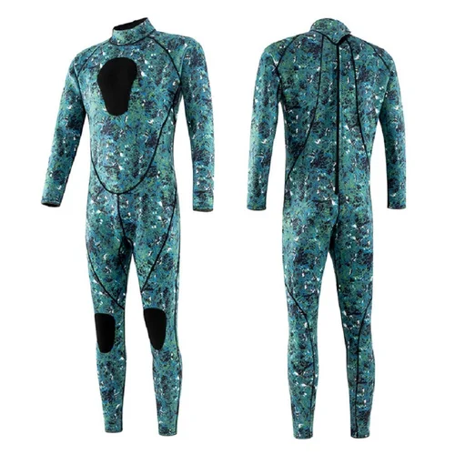 Imagen 2 del producto Trajes de neopreno para pesca submarina de 3mm, trajes de neopreno para pesca, buceo, surf, snorkel, kayak, camuflaje, cuerpo completo para adultos, térmico, mantiene el calor