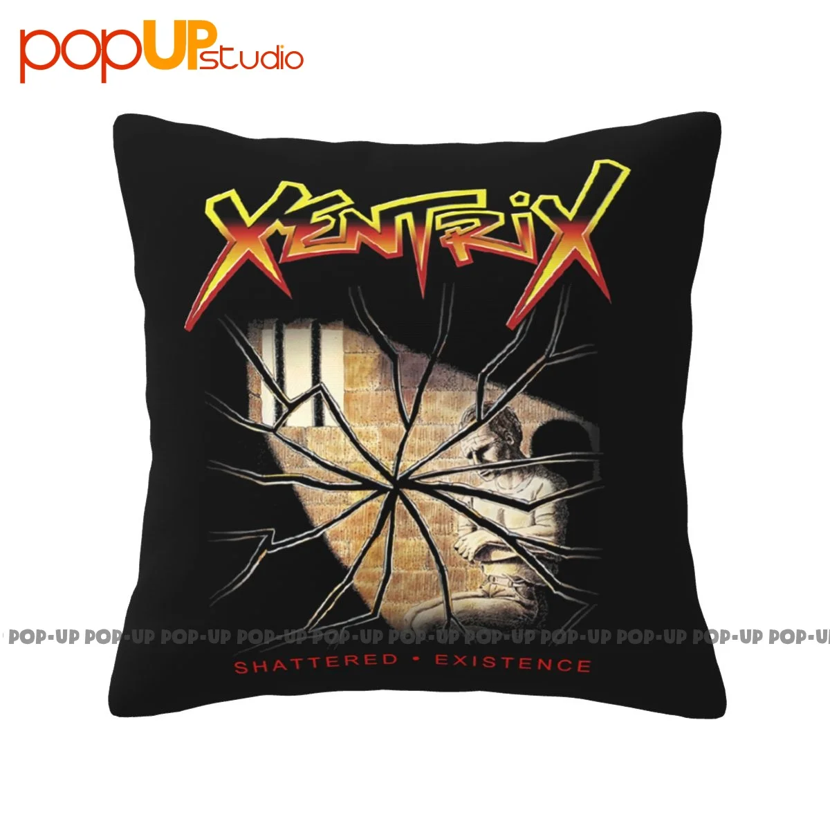 Square Xentrix Shattered Existence Thrash Metal Forbidden Pillowcase Throw Pillow Cover For Room Decorative Zipper Type