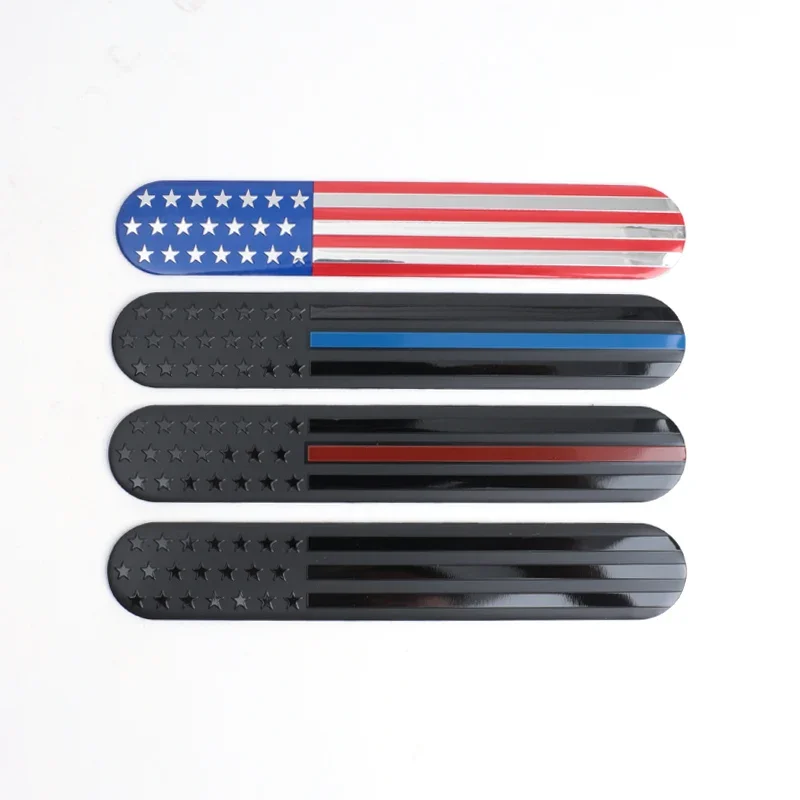 Automobile Motorcycle Exterior Accessories United States Of America USA National Flag Aluminum Alloy Car Stickers