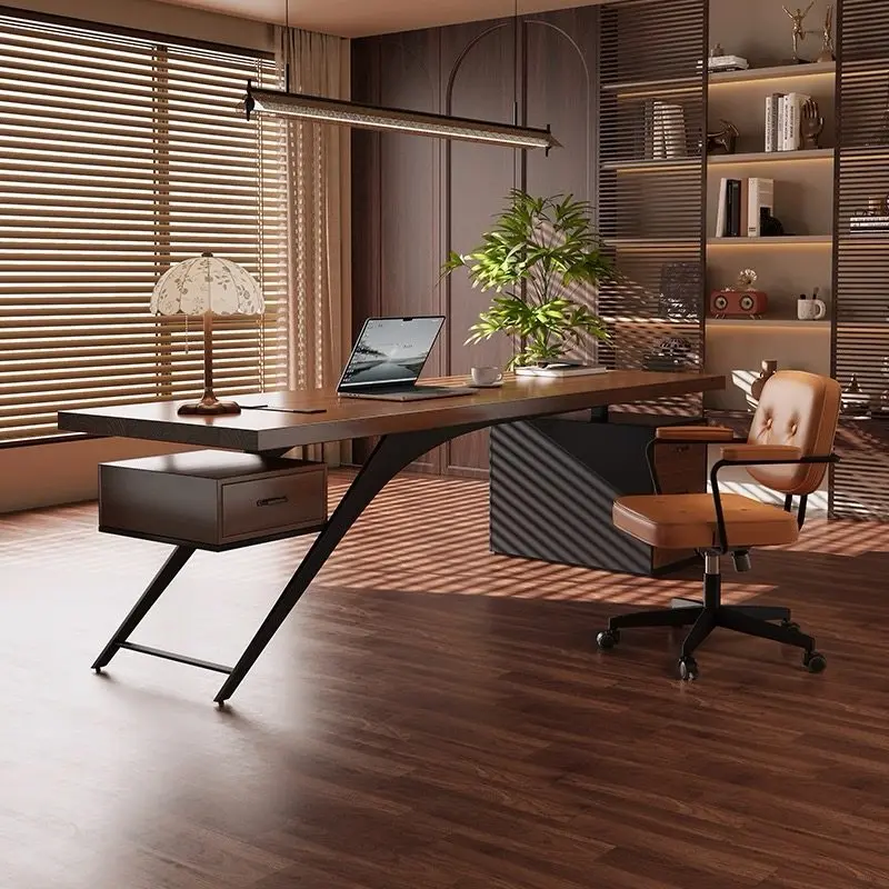 

Узкие прочные офисные столы для хранения, уникальные деревянные современные дешевые офисные столы, роскошные ящики, большой стол для рабочей станции Scrivania