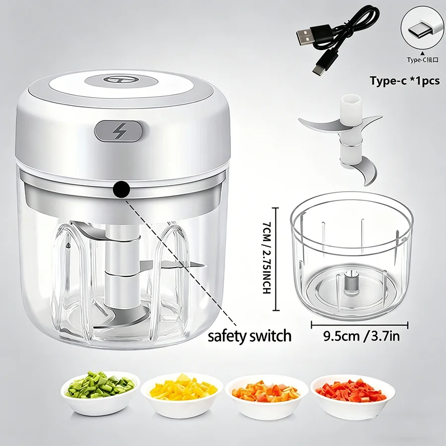 مفرمة ثوم كهربائية لاسلكية صغي - مراجعة Kitchen Gadgets Electric وسعره
