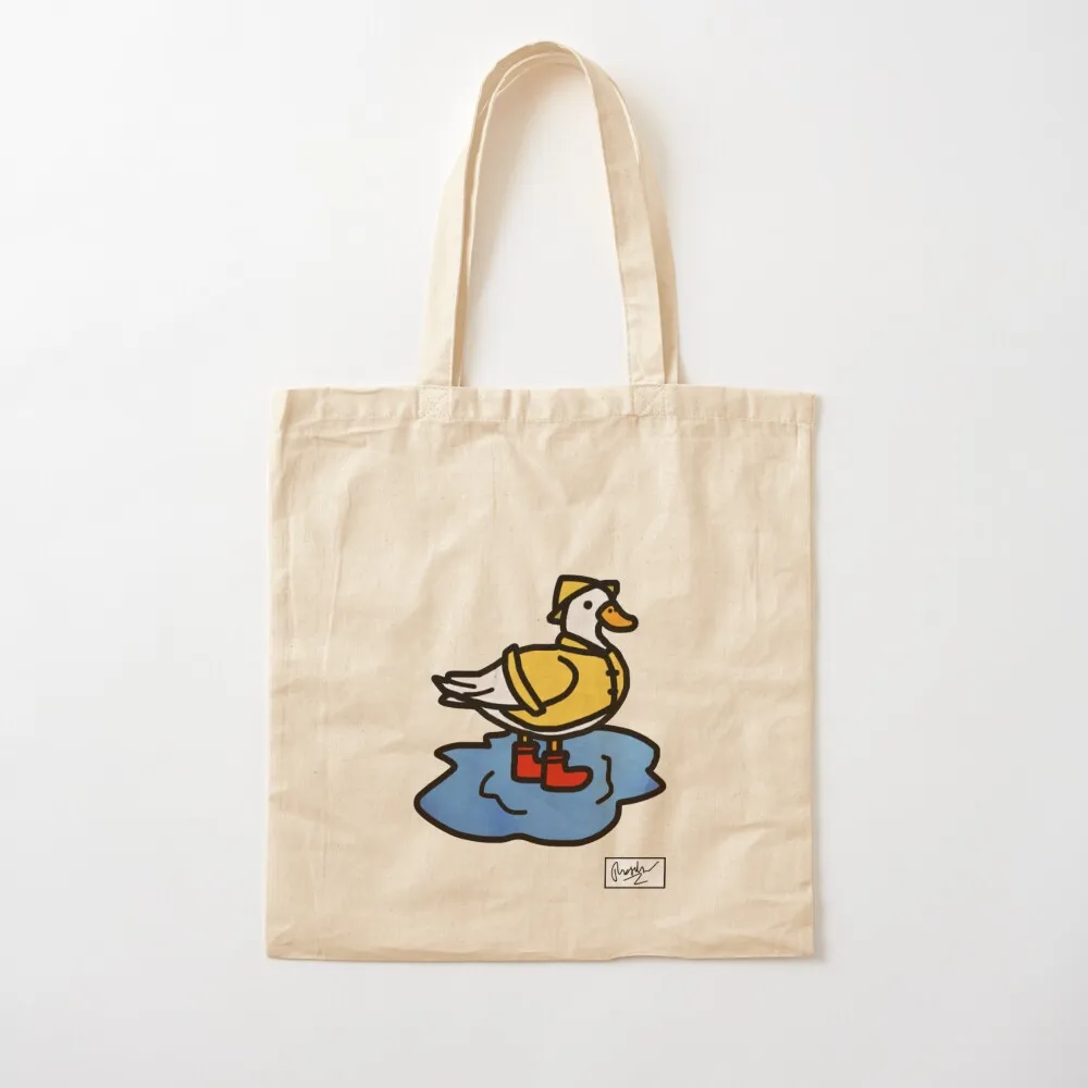 

Raincoat Duck Doodle Tote Bag shoping bag bags woman 2025 Canvas Tote Bag