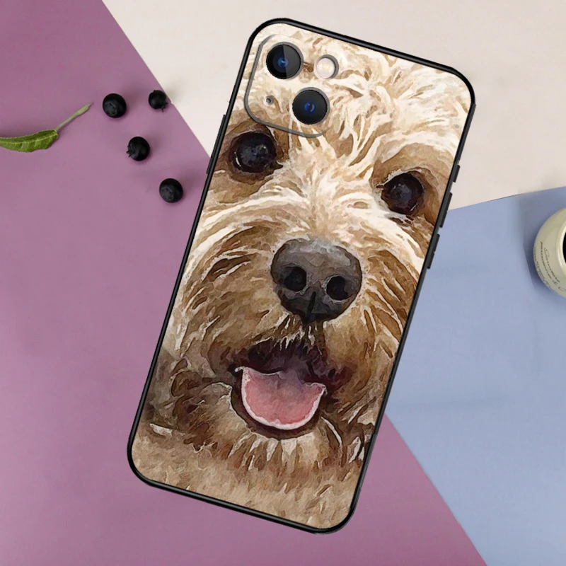 Brown Cockapoo Phone Case For iPhone 11 12 13 14 16 15 Pro Max Mini 7 8 Plus X XR XS Max Bumper Cases Cover