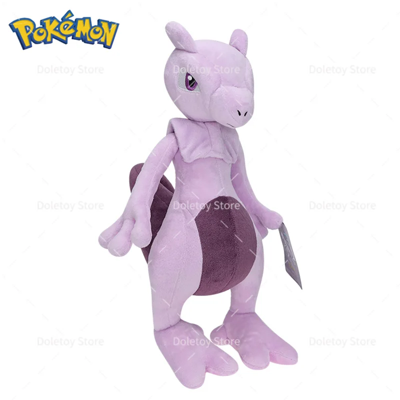 37cm Original Pokemon Plush Toy Mewtwo Anime Soft Stuffed Animal Toy Kawaii Cartoon Dolls Christmas Birthday Gifts for Children