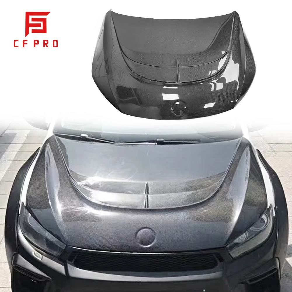 

For VW Volkswagen Scirocco R Custom Carbon Fiber Engine Bonnet ASPEC Style Front Engine Hood Cover Bonnet Cap