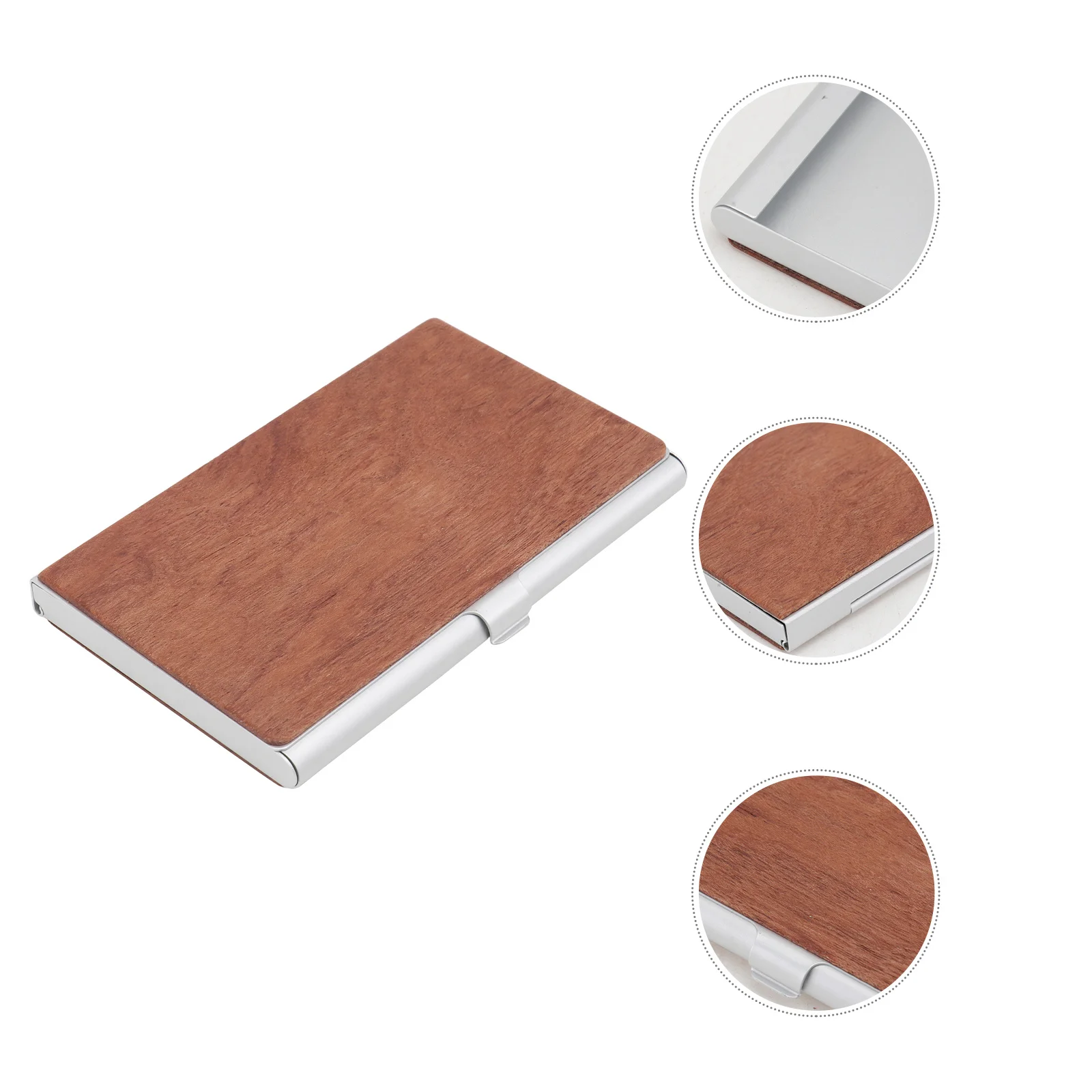 1 قطعة حافظة بطاقات العمل المحمولة حاوية إبداعية تصميم رقيق لتخزين بطاقات الهدايا الهوية الائتمانية منظم أنيق