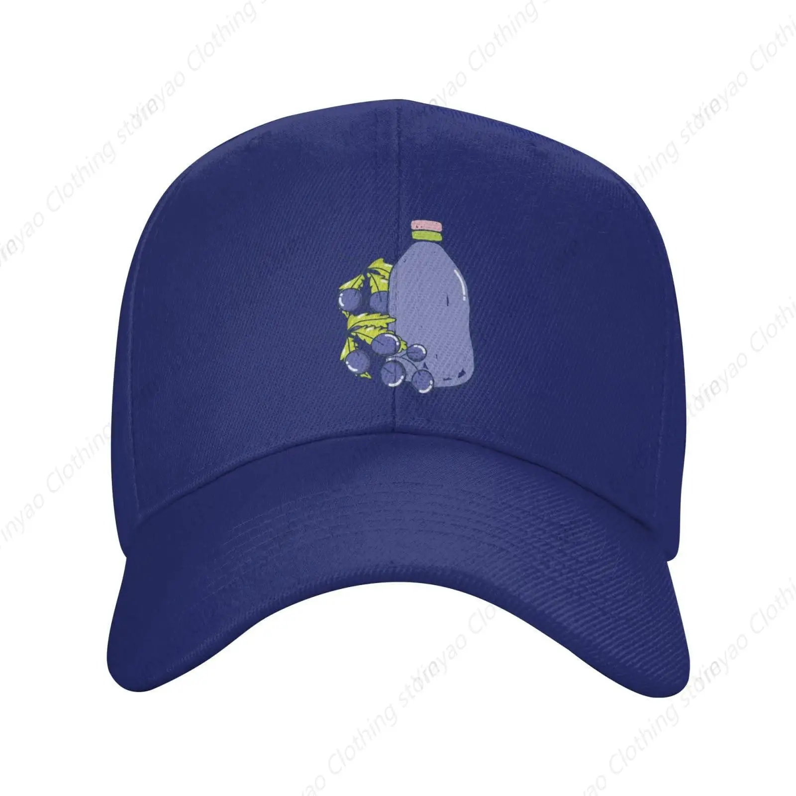 Grape Juice Fun Pattern Duck Tongue Hat Outdoor Sports Baseball Hat Gift Adjustable Truck Dad Hat