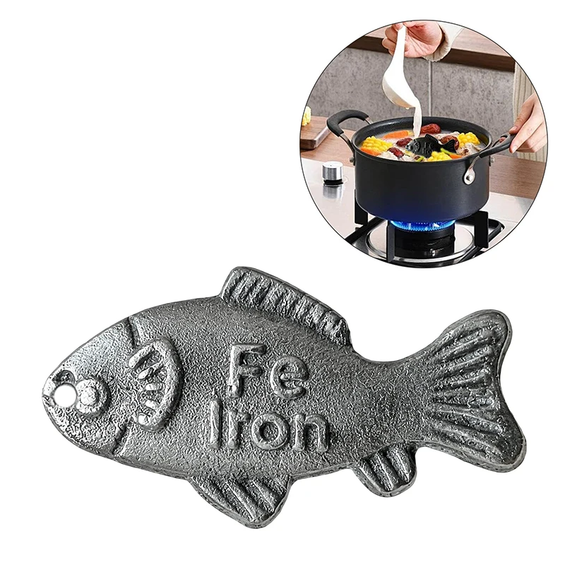 1PC Fish Iron Cooking Tool – Natural Iron Supplement For Meals, Effective And Sa-fe Cooking Tool, Reduce The Risk Of Deficien.