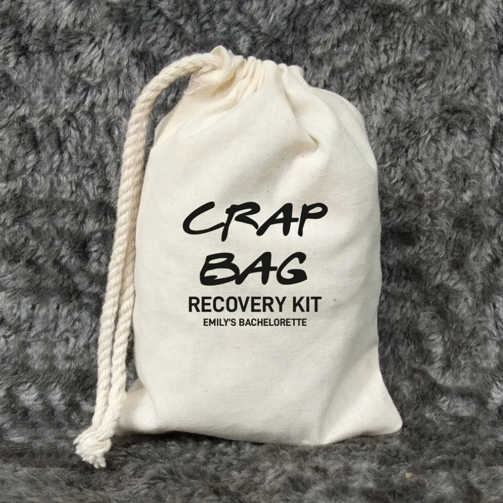 Crap Bag Recovery Kit-Friends Themed Bachelorette Party Favors-Bachelorette Party-Hangover kit-Las Vegas Hangover Survival Kit