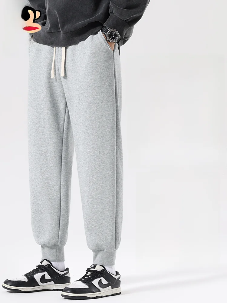 

Men's Casual Sports Pants Spring 2026 New Sle Versatile Loose Fit Elastic Waist Printed Cotton Polyester Blend