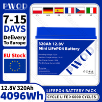 PWOD EU Stock 12V LiFePo4 Battery 320Ah with 4S 200A BMS 6000Cycle Grade A Lithium Iron Phosphate Battery For Camping EV RV BOAT