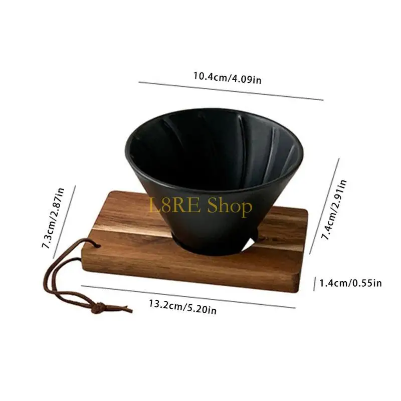 L8RE залейте кофейный фильтр Практический конический кофе для путешествий и кемпинга