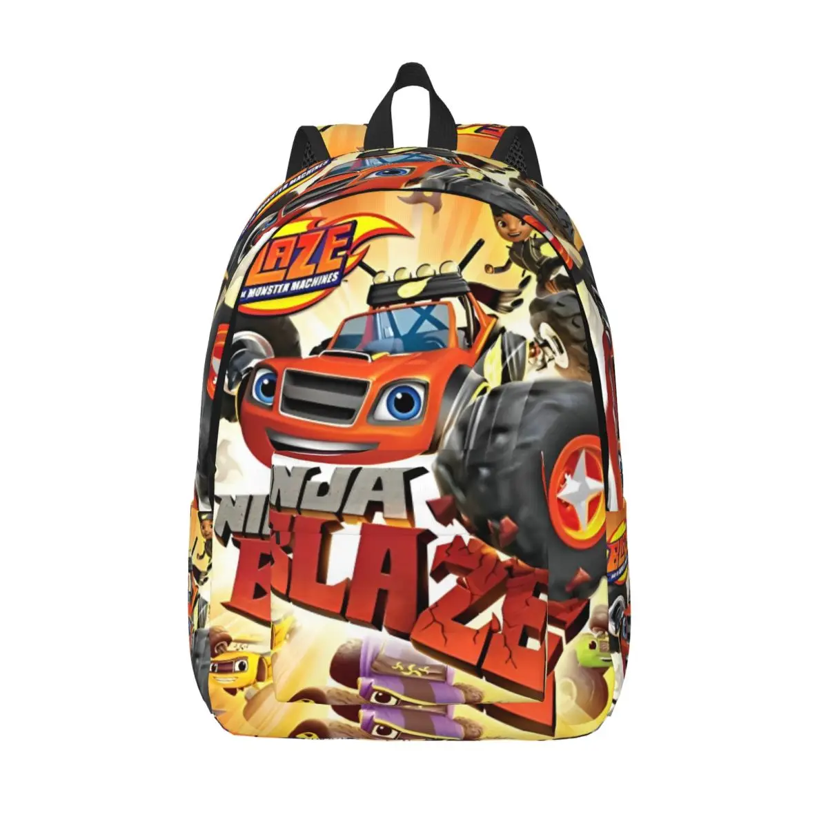 

Blaze And The Monster Machines Ninja Blaze for Teens Student School Bookbag Canvas Daypack Middle High College Outdoor