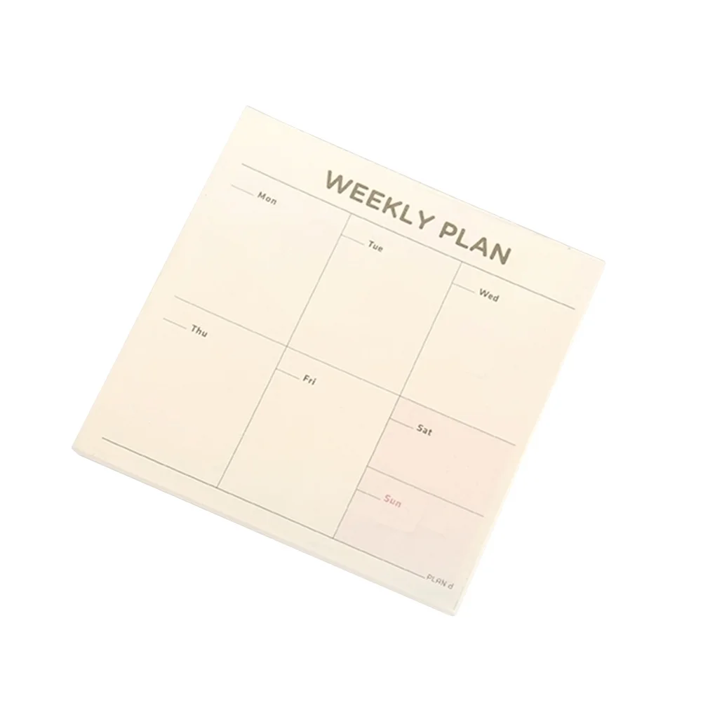 

60 Sheets Memo Notepad Smooth Writing Reminder Note Schedule Plan Notebook School Office Supplies Weekly Planner