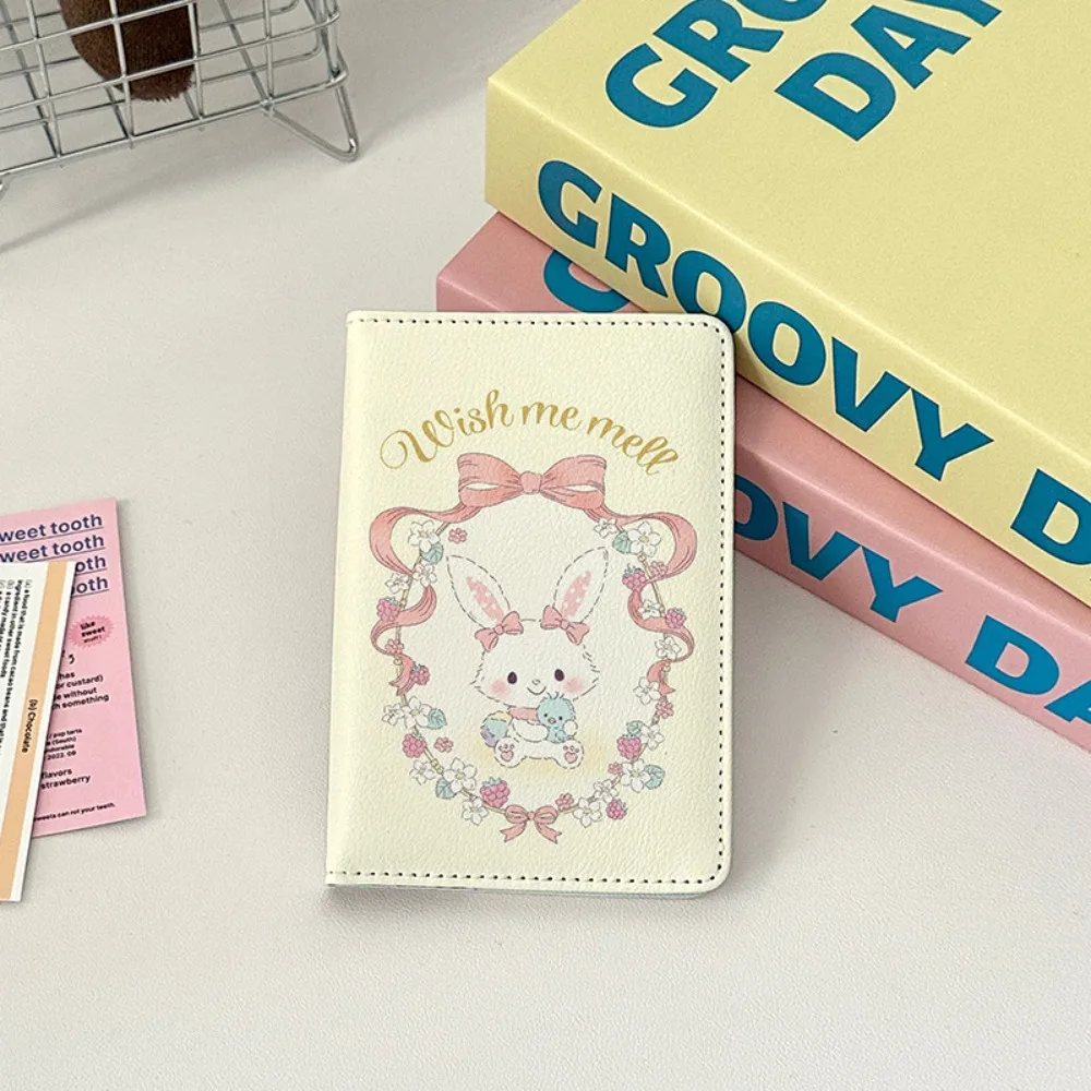 

New Rabbit Print Passport Holder Ultra-thin Cartoon Passport Bag Multi-function Portable Credit Card Wallet Travel Accessories