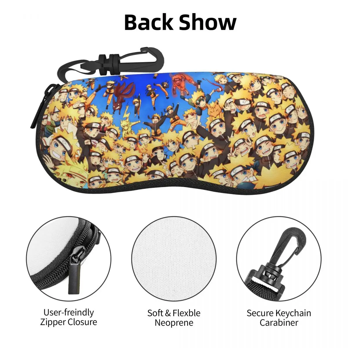 Custom U-Uzumakies N-Narutoes Anime Shell Eyeglasses Protector Cases Fashion Sunglass Case Hot Glasses Pouch
