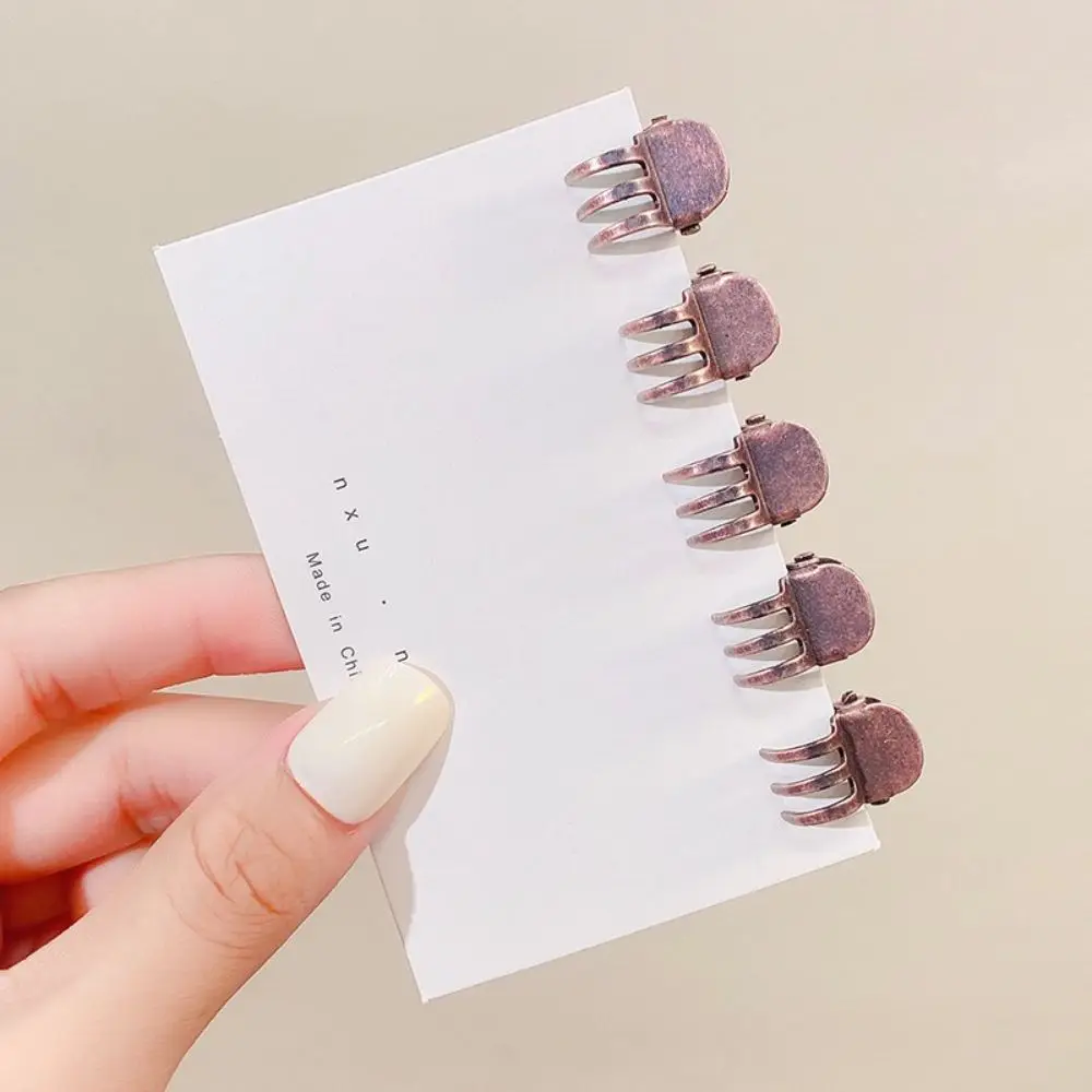 Grey 5pcs/lot Hair Accessories Headwear Headress Side Bangs Clip Mini Hair Clamp Korean Style Barrette Women Hairpins