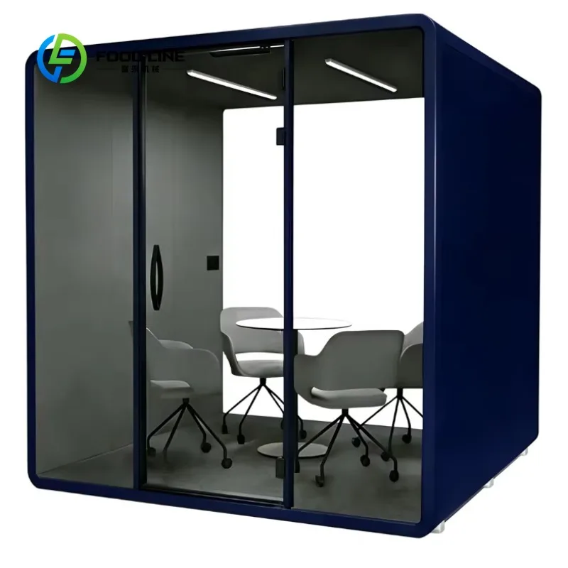 Customized Office Acoustic Meeting Pod Sound Proof Indoor Private Meeting Booth Noise Reduction High Quality